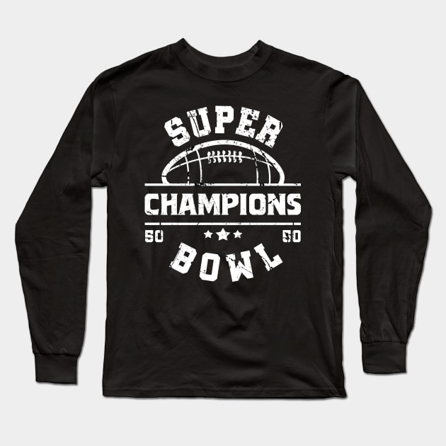 super bowl champions Long Sleeve T-Shirt by Moe99